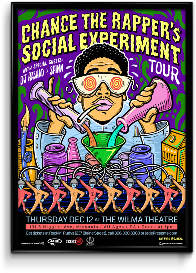 Chance The Rapper Social Experiment Tour Poster