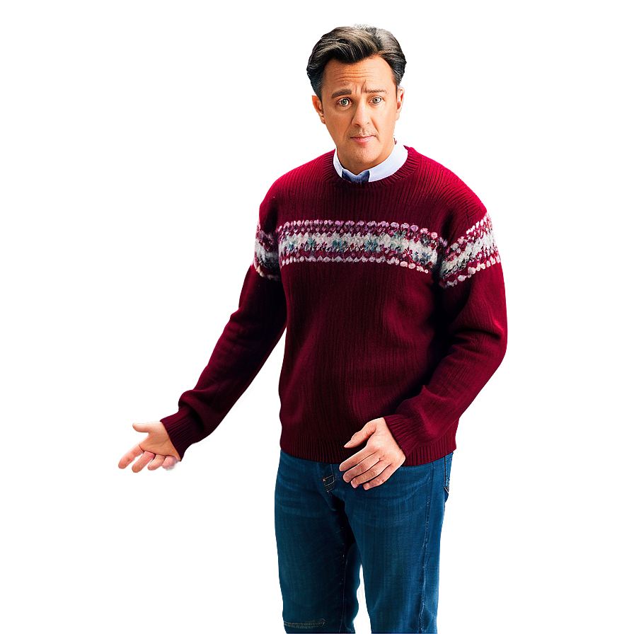 Chandler Bing's Red Sweater Png 06242024