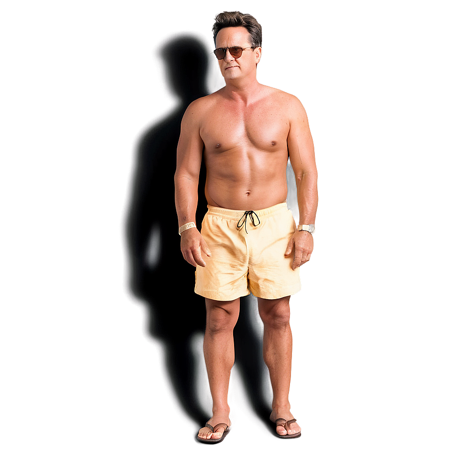 Chandler Bing Watching Baywatch Png Uuv89