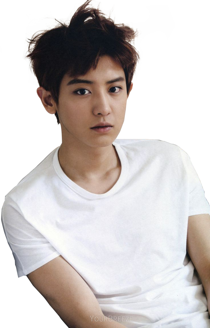 Chanyeol Casual White Tee