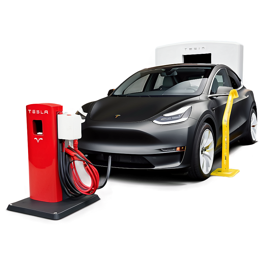 Charging Tesla Model Y Png Mtf