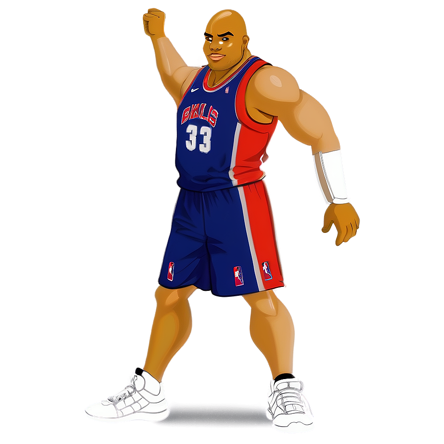 Charles Barkley Animated Character Png 06252024