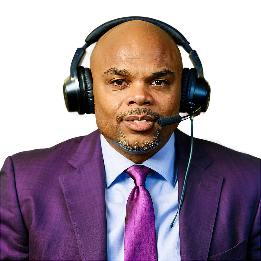 Charles Barkley Commentary Booth Png 56