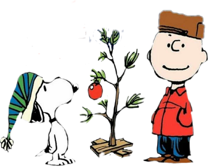 Charlieand Snoopy Admiring Tree