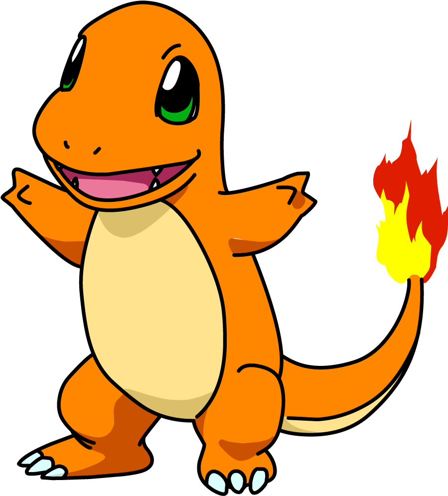 Charmander Pokemon Fire Tail Illustration