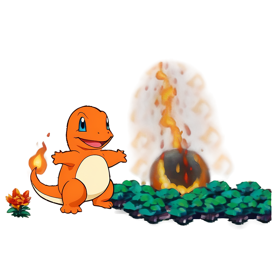 Charmander Retro Video Game Png 55