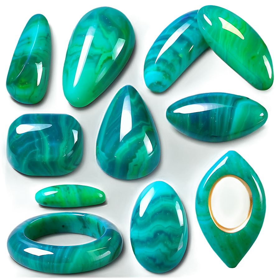 Charming Chrysoprase Gemstone Png Pjr