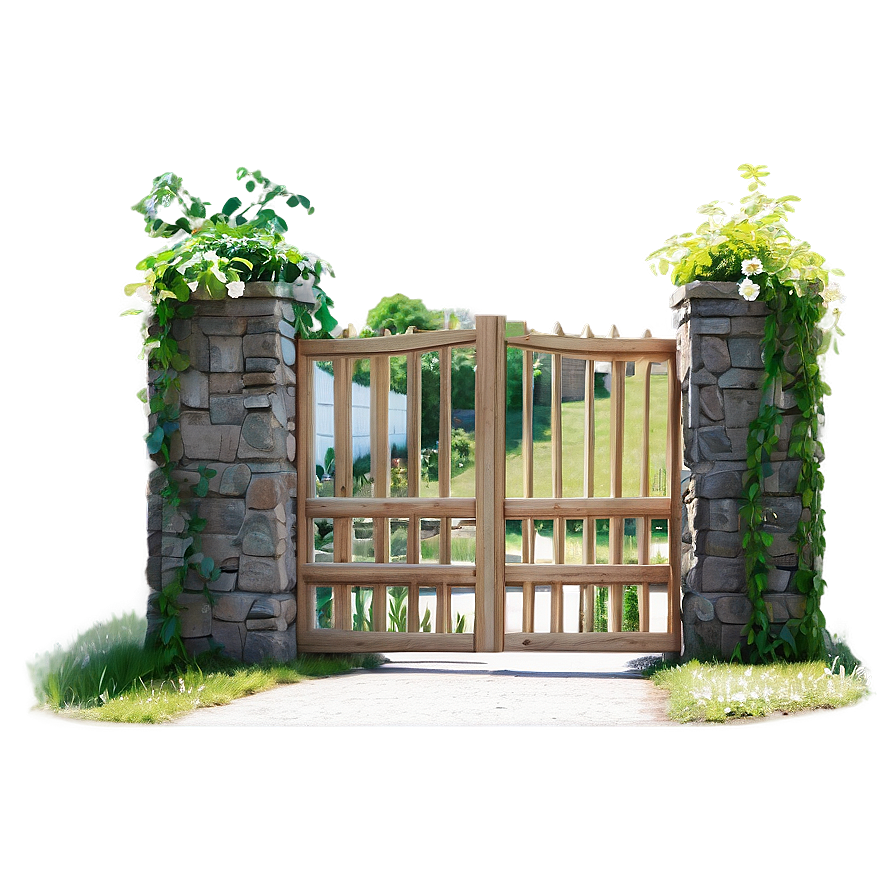 Charming Cottage Gate Png Fgb43