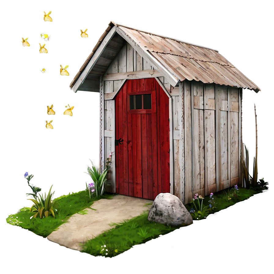 Charming Farmhouse Outhouse Png Wcr