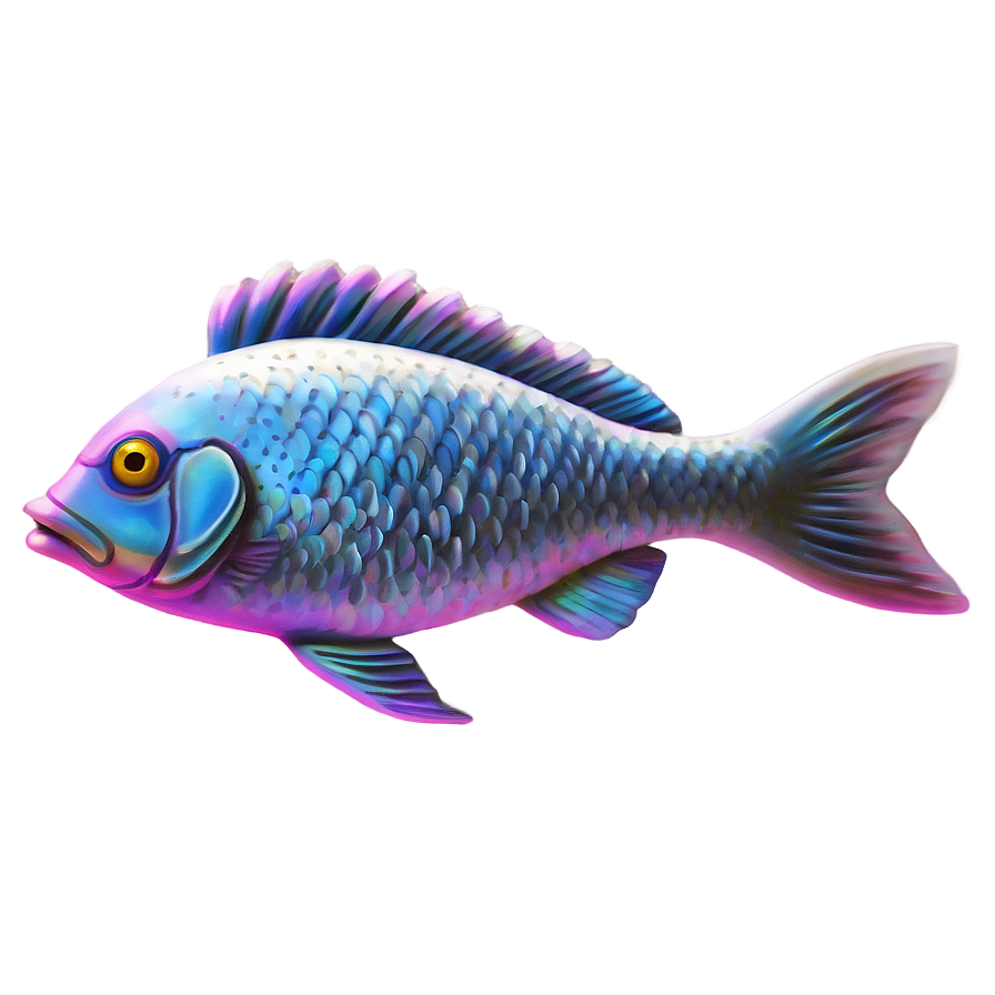 Charming Fish Drawing Png 69