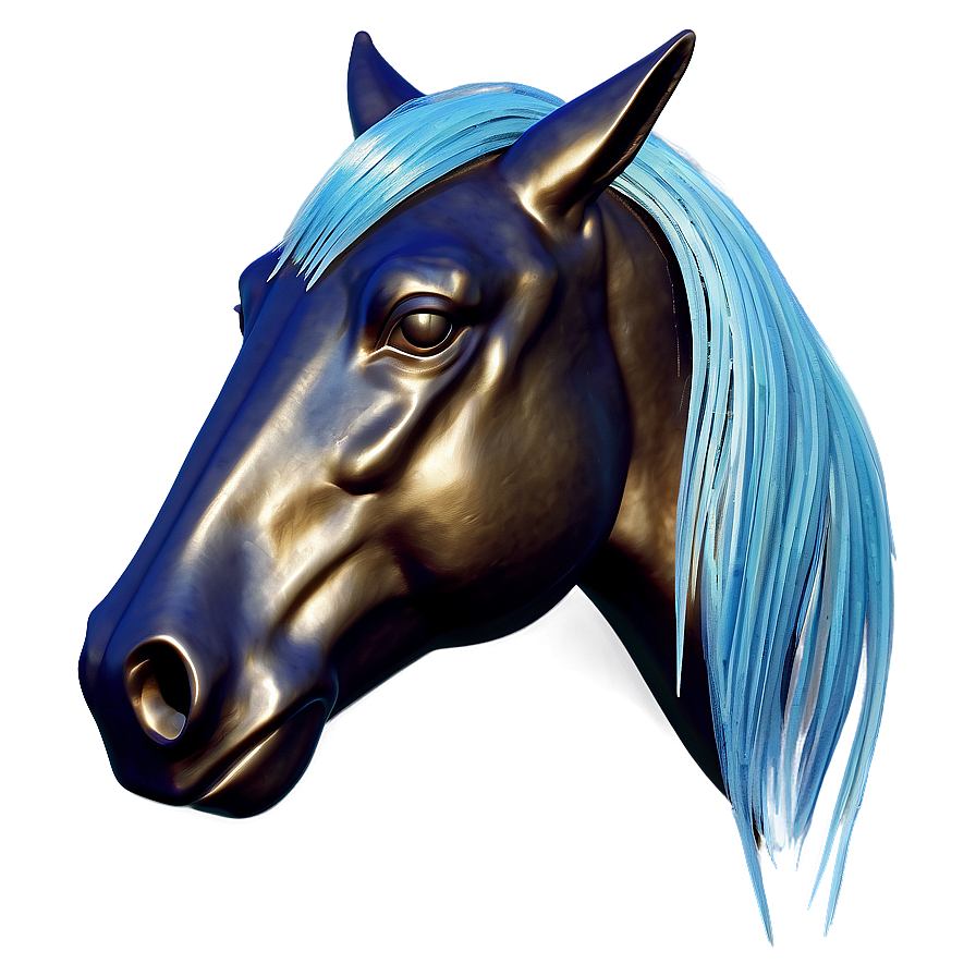 Charming Horse Head Decoration Png 24