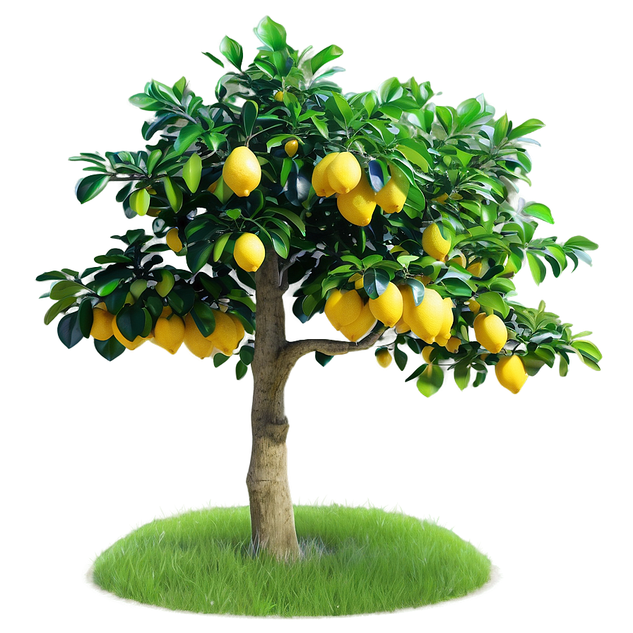 Charming Lemon Tree Scene Png 06212024