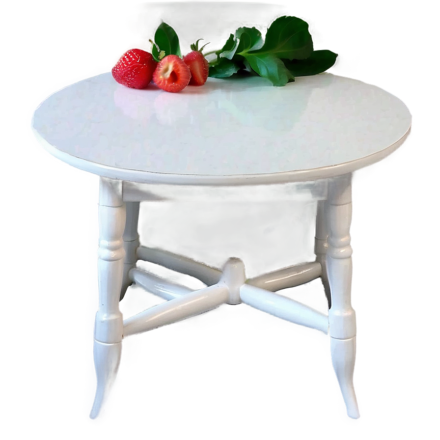 Charming White Table Png Agt