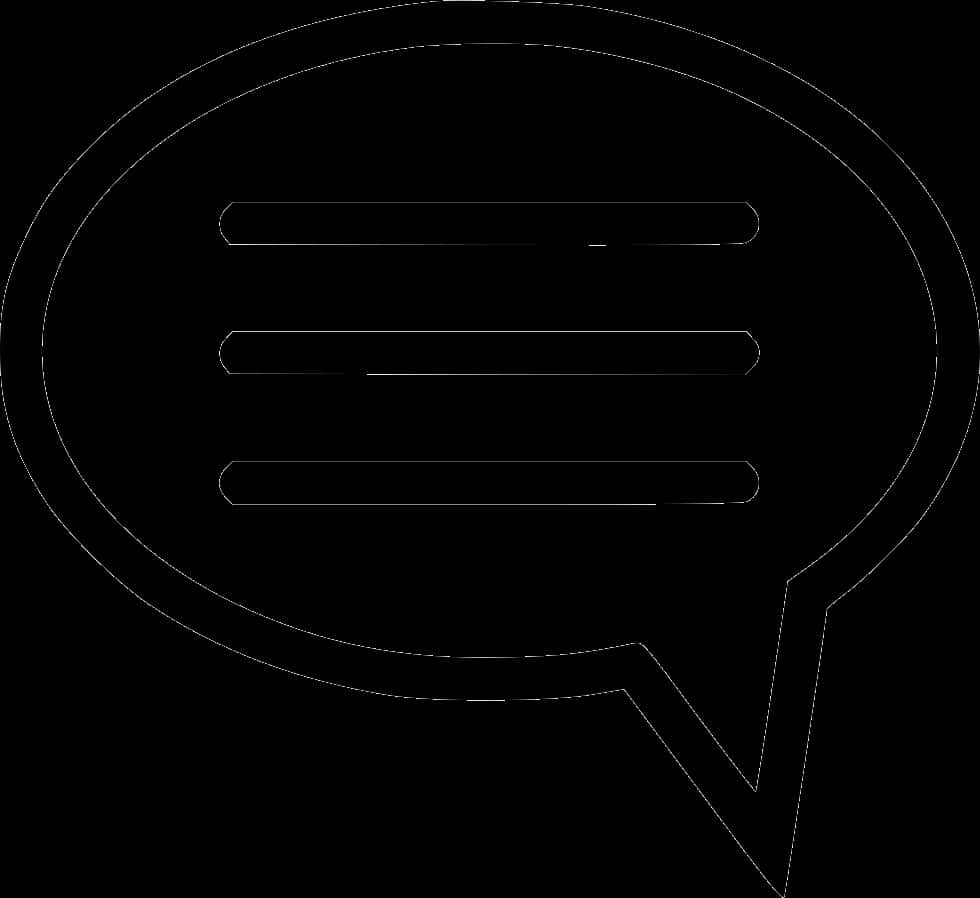 Chat Bubble Icon Outline