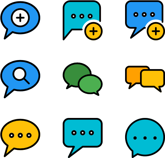 Chat Bubble Icons Collection