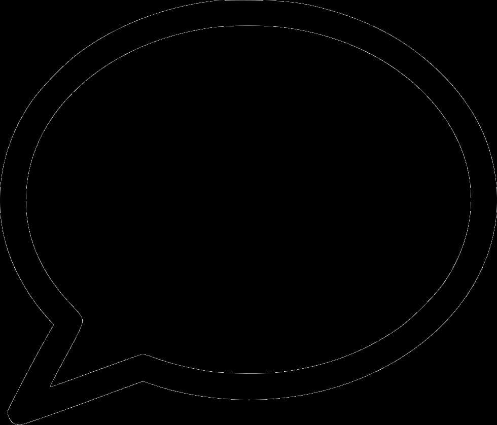 Chat Bubble Outline Graphic