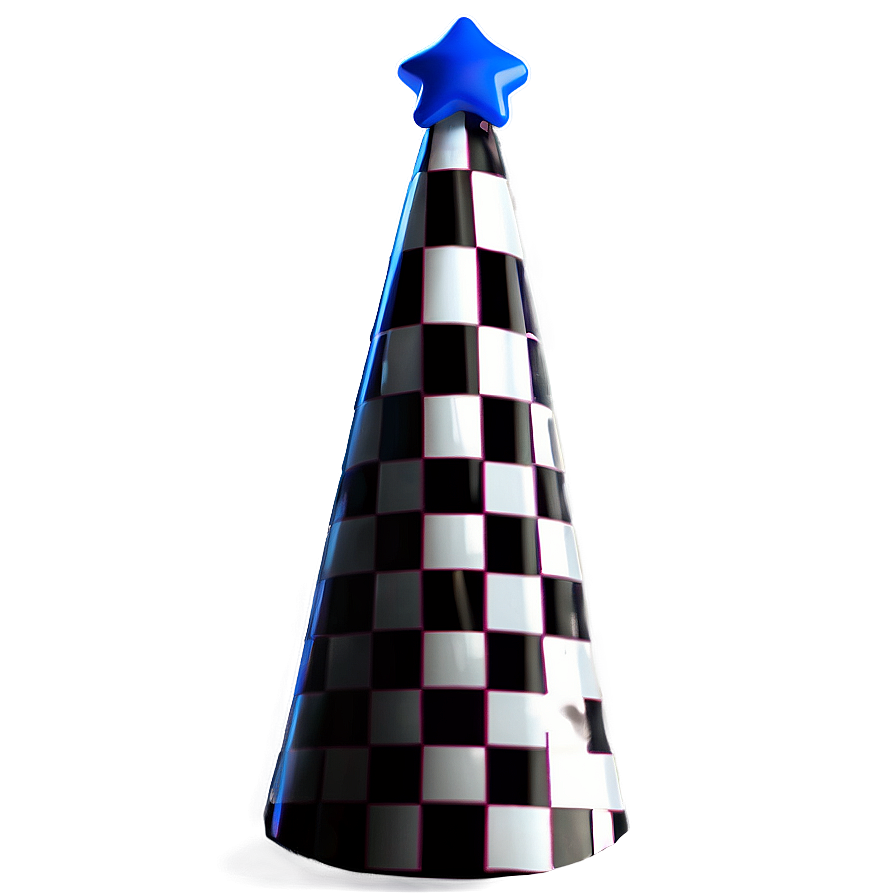 Checkerboard Party Hat Png Yaq