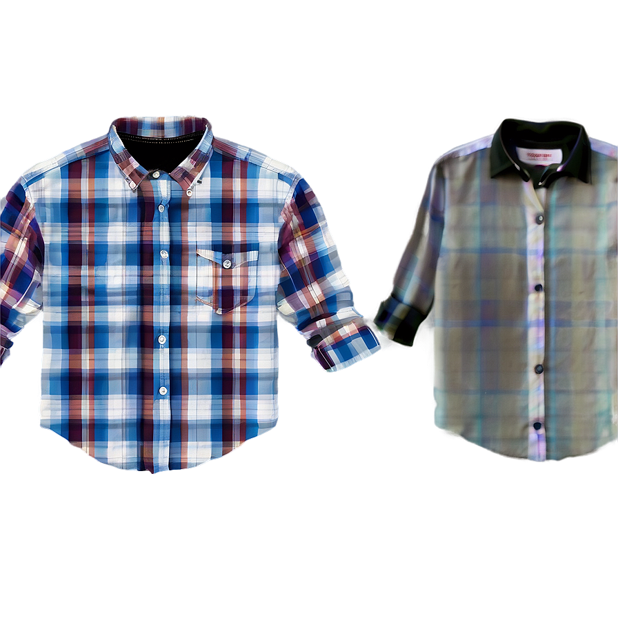 Checkered Collar Shirt Png Non46