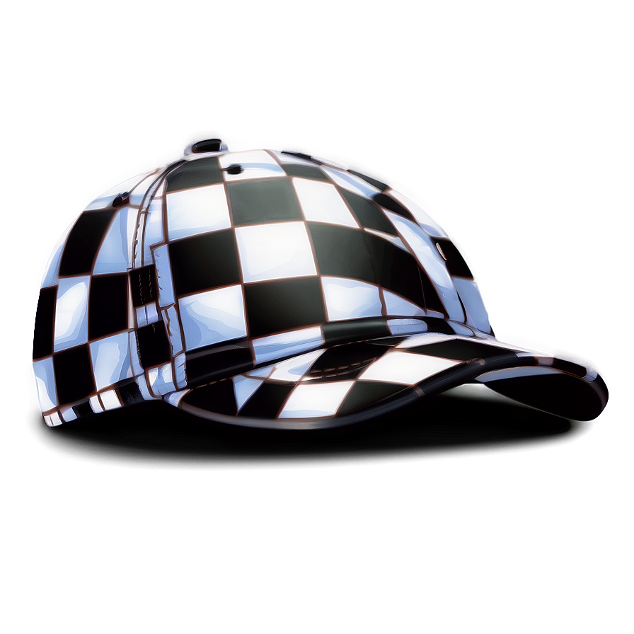 Checkered Hat Illustration Png Iqd64