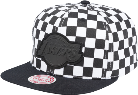 Checkered Los Angeles Lakers Cap