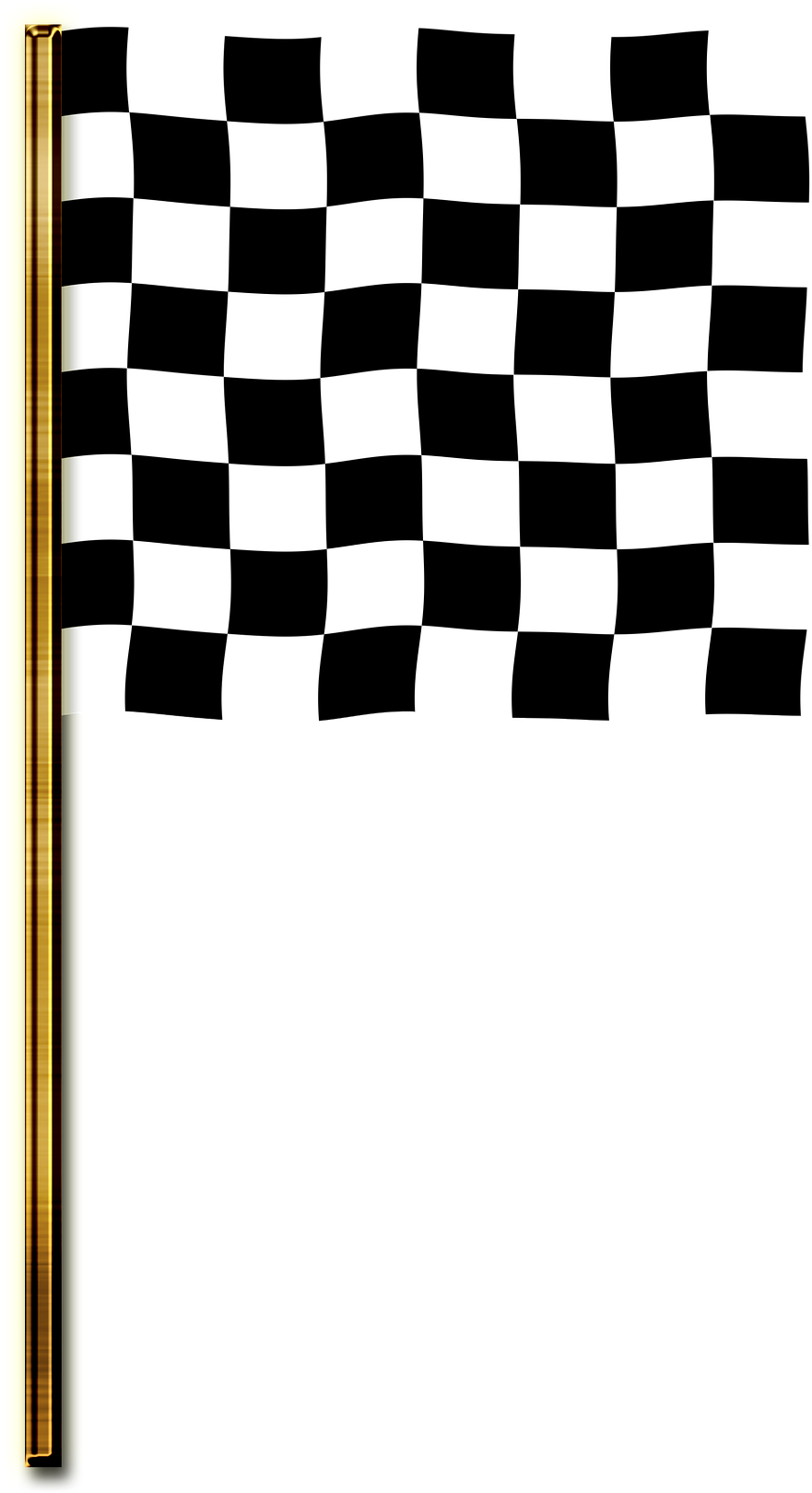 Checkered Racing Flag Waving