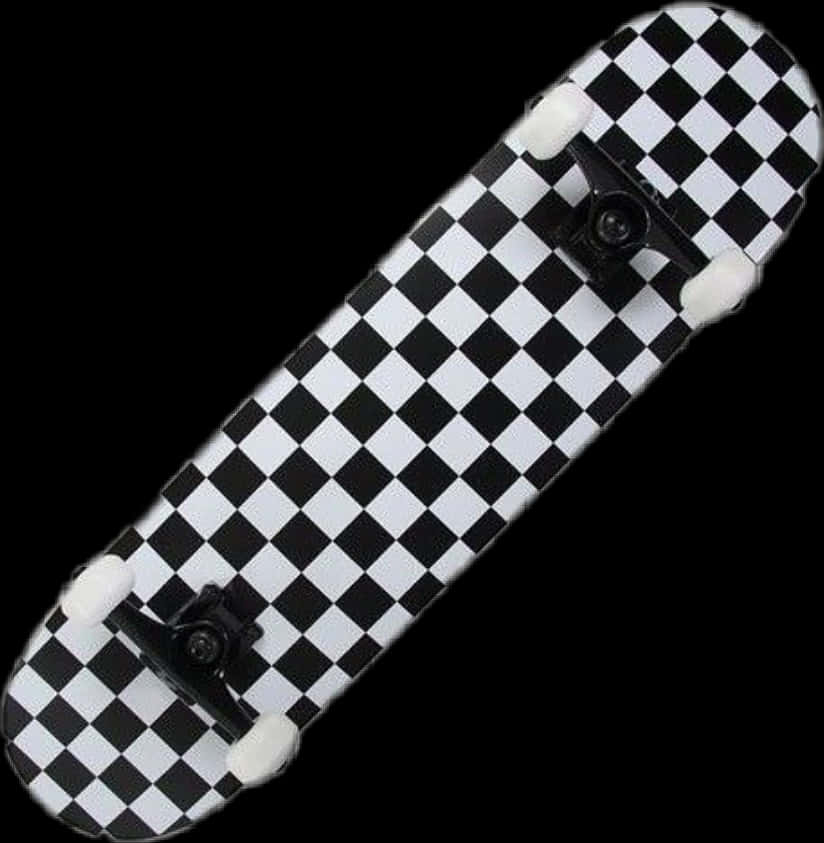 Checkered Skateboard Deck Design