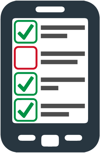 Checklist Graphicwith One Red Box