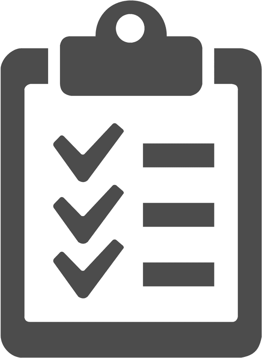 Checklist Icon Blue Background