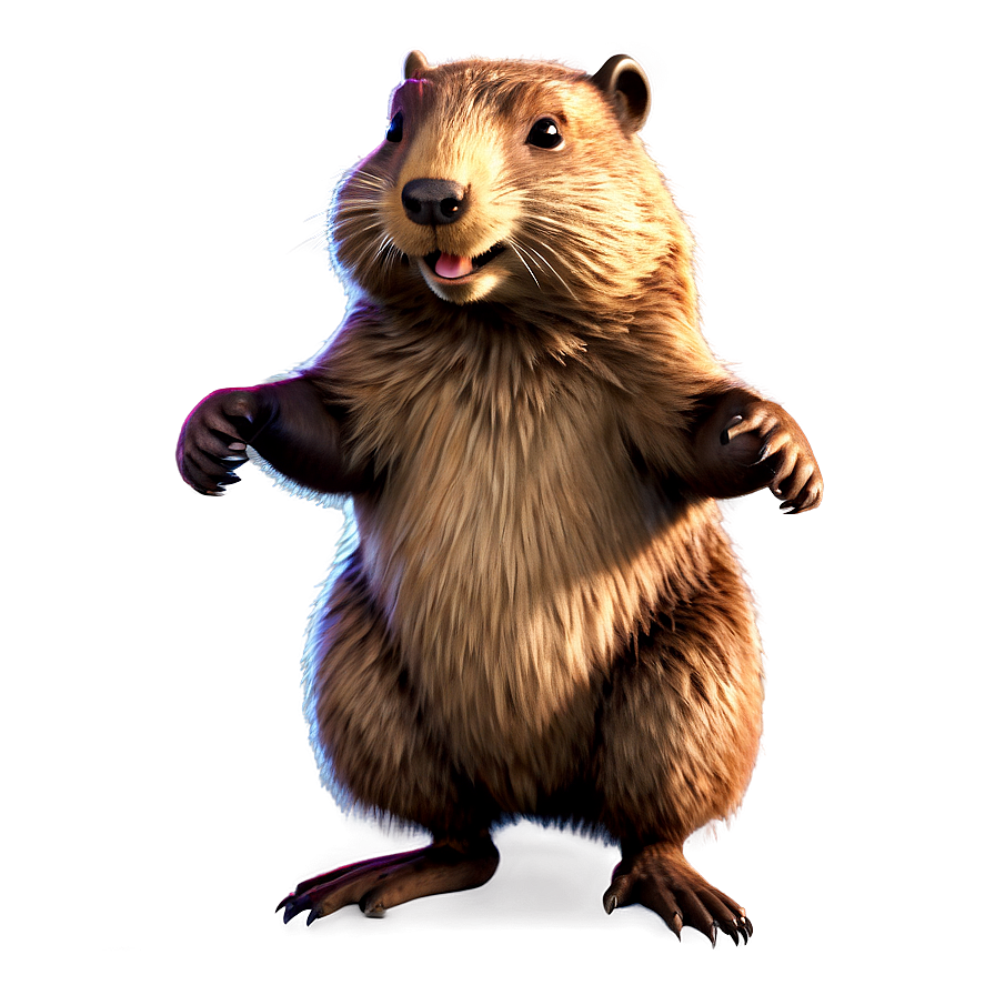 Cheerful Beaver Dancing Png Kdo38