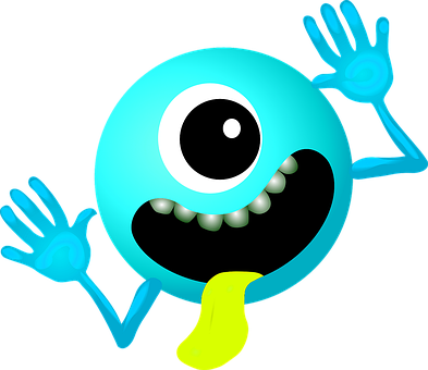 Cheerful Cartoon Alien