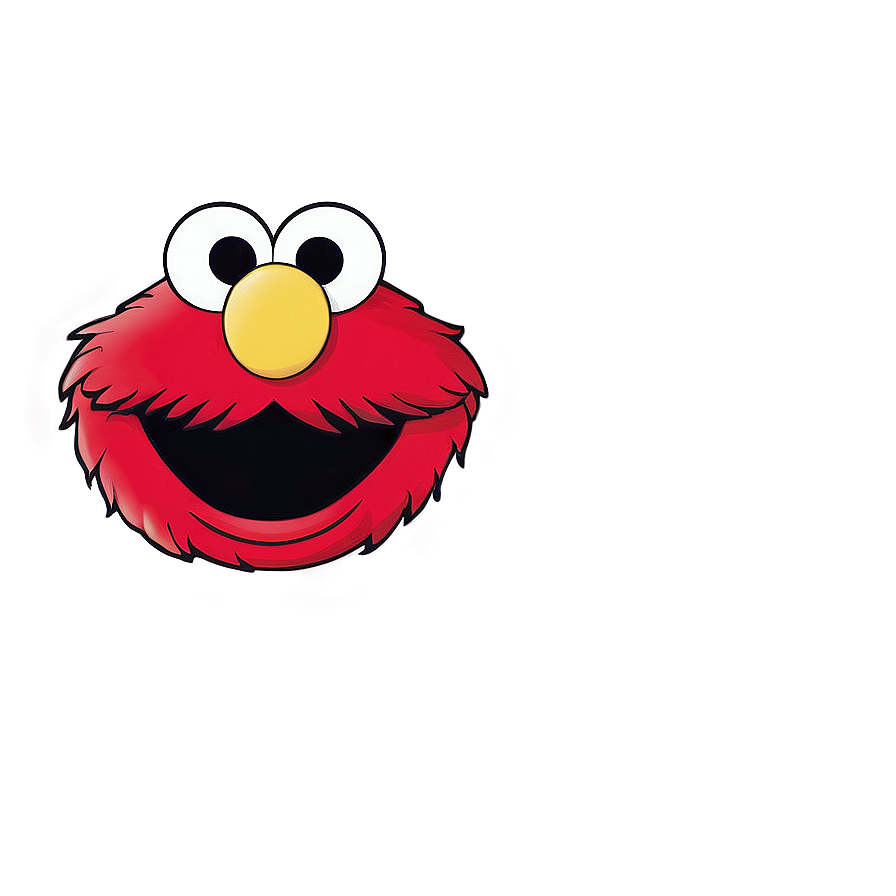 Cheerful Elmo Face For Cookies Png Fjo