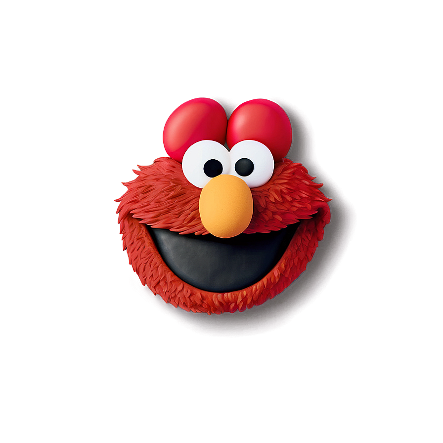 Cheerful Elmo Face For Cookies Png Uec