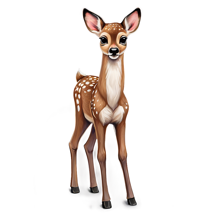 Cheerful Fawn Drawing Png 06242024