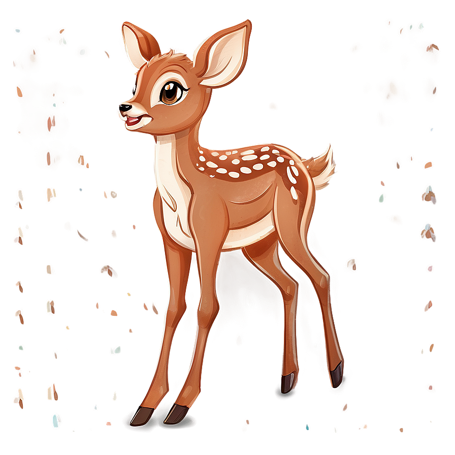 Cheerful Fawn Drawing Png 45