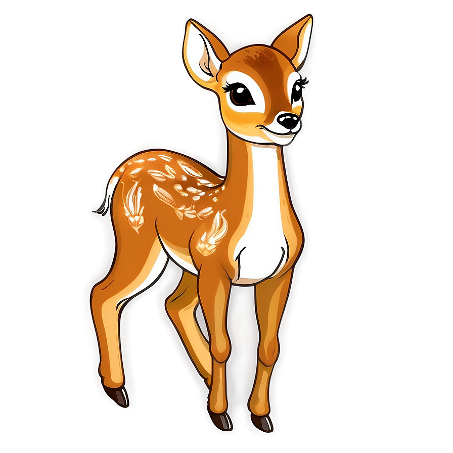 Cheerful Fawn Drawing Png 99