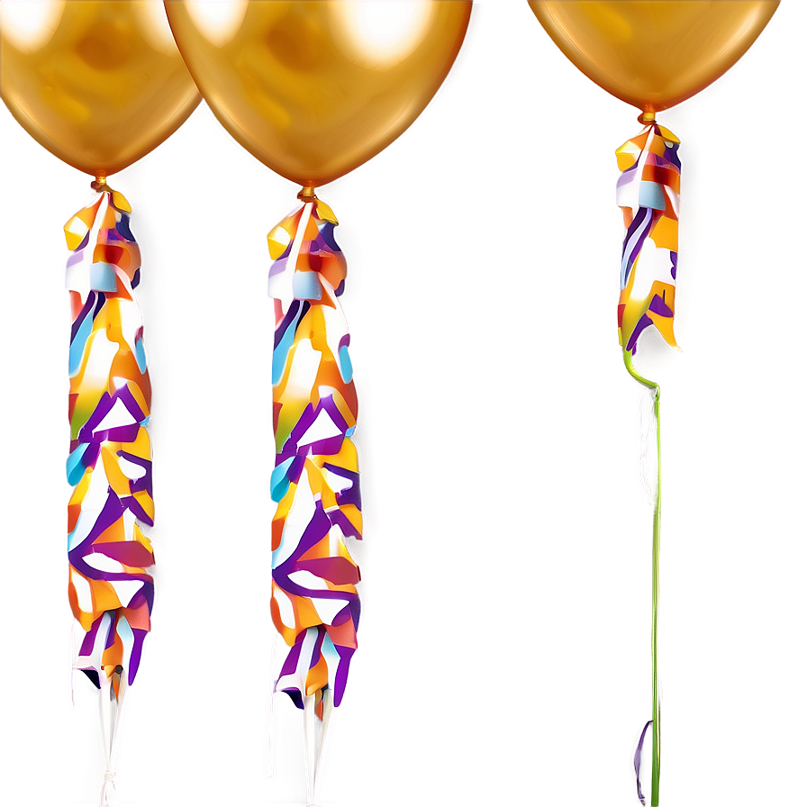 Cheerful Gold Balloon Png Way