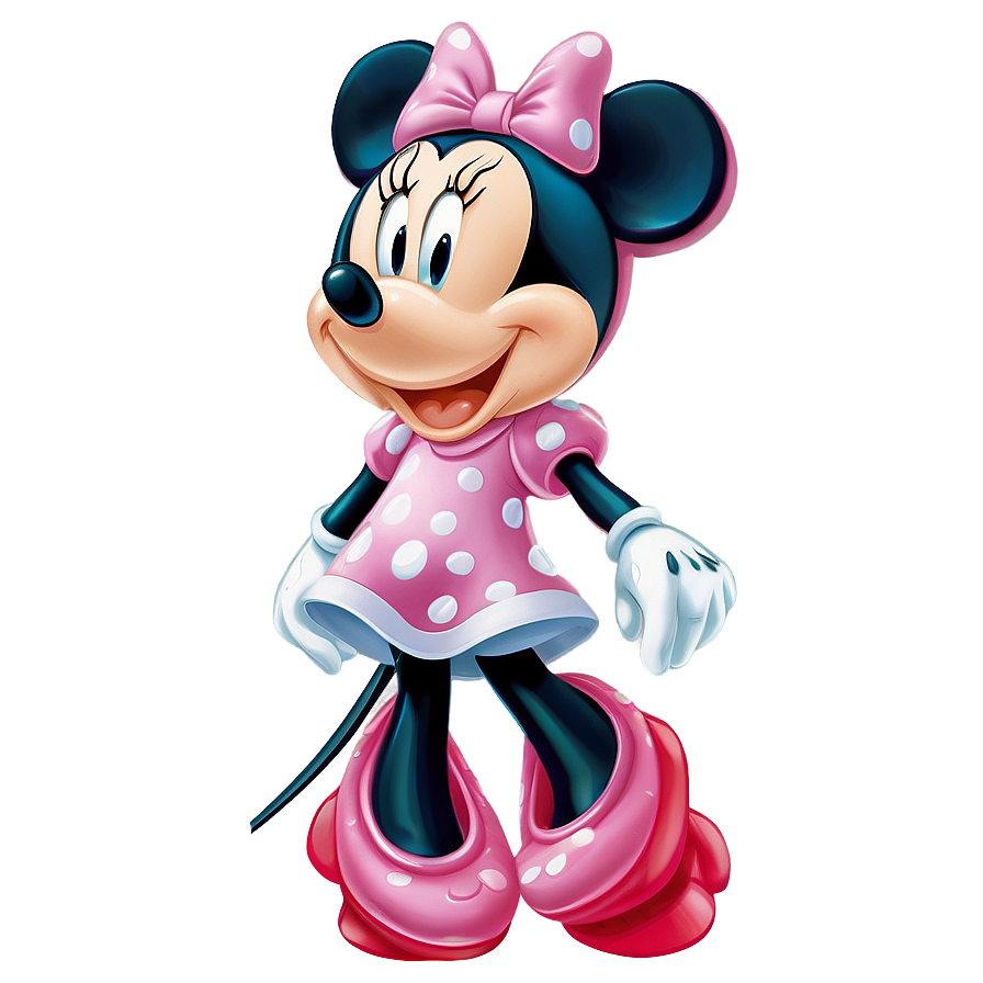 Cheerful Minnie Mouse Wave Png 90