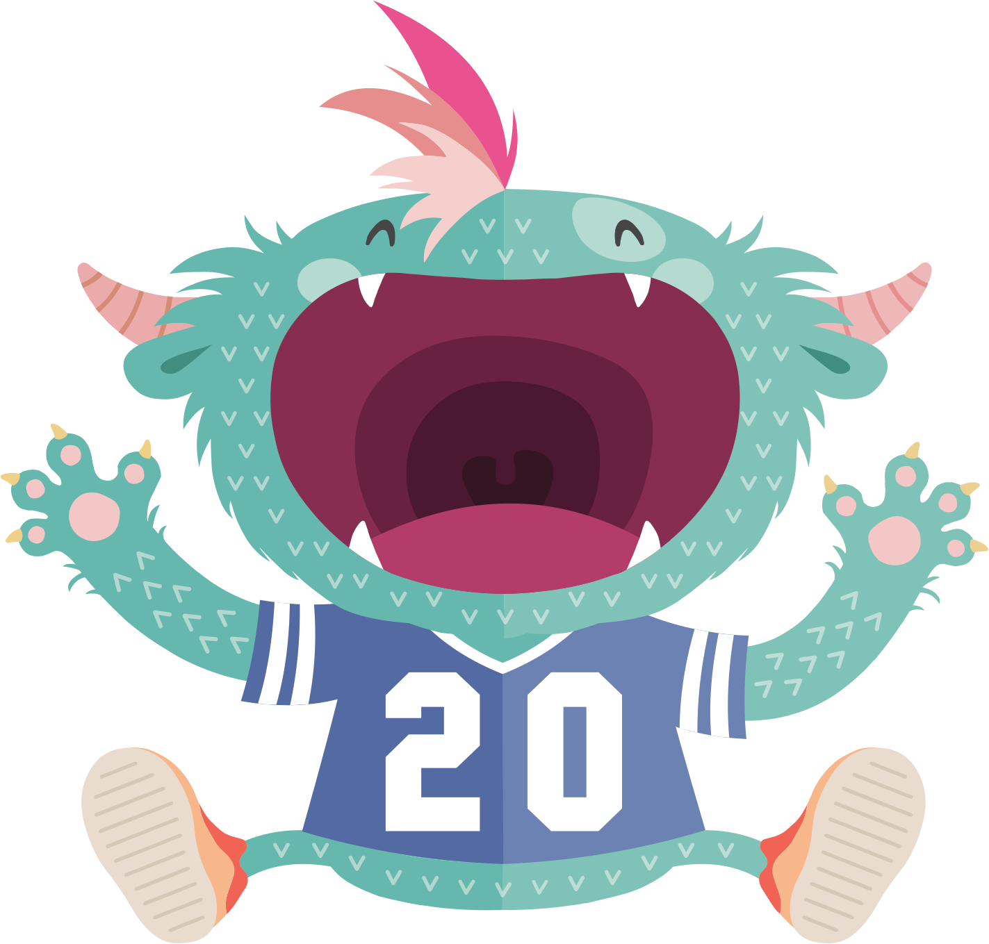 Cheerful Monster Celebration