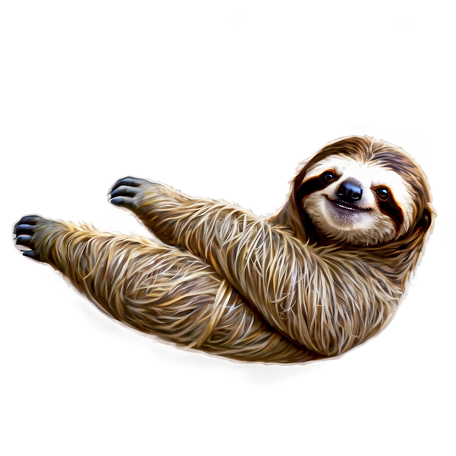 Cheerful Sloth Png 16