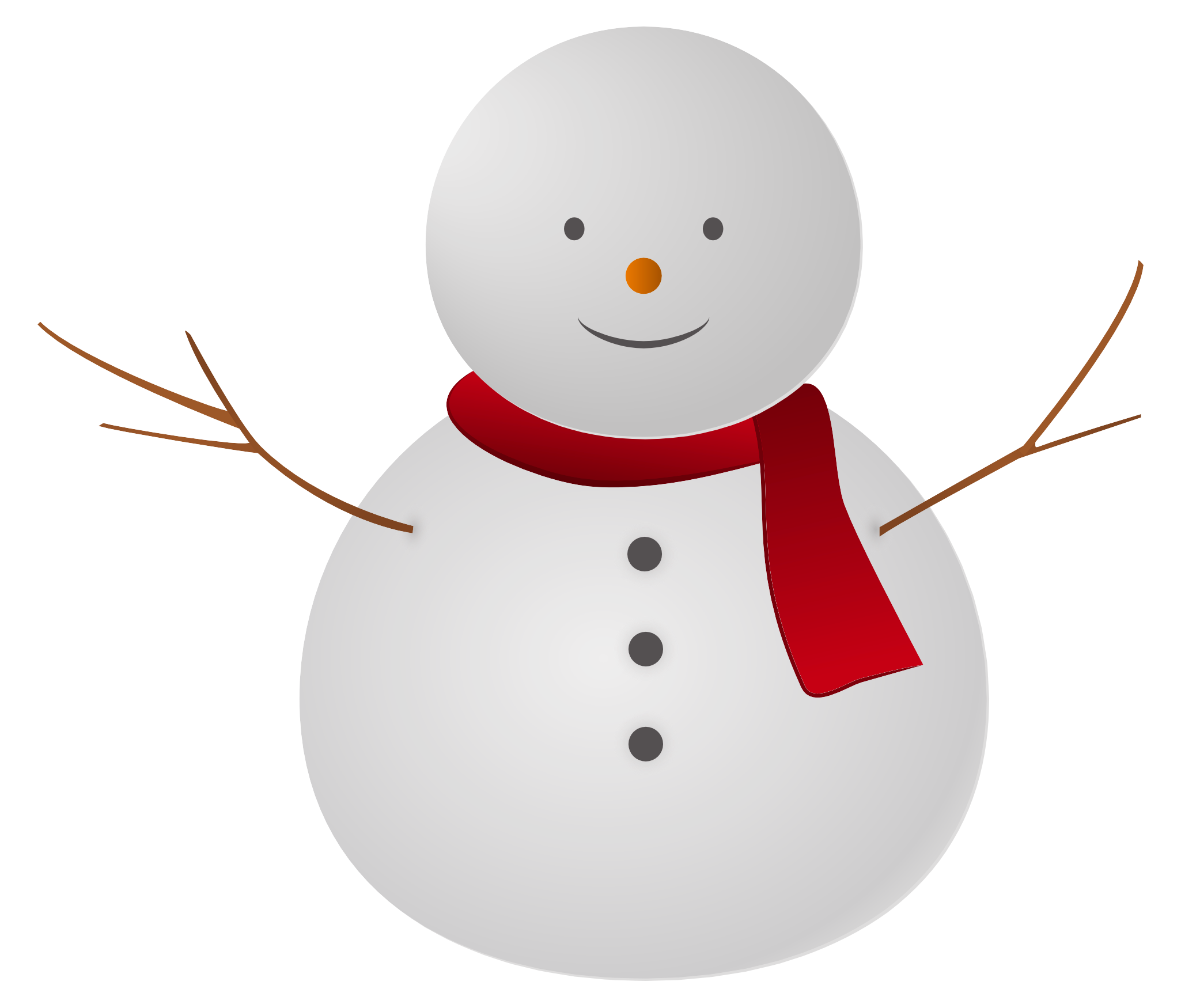 Cheerful Snowman Illustration.png