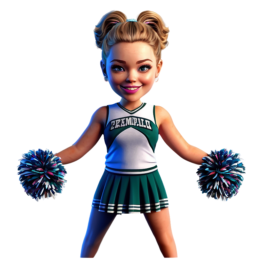 Cheerleader Girl Cartoon Png Lfc