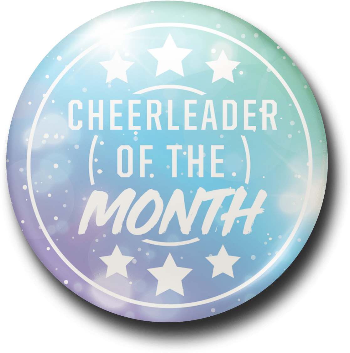 Cheerleaderofthe Month Award Badge