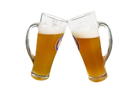 Cheers With Beer Glasses