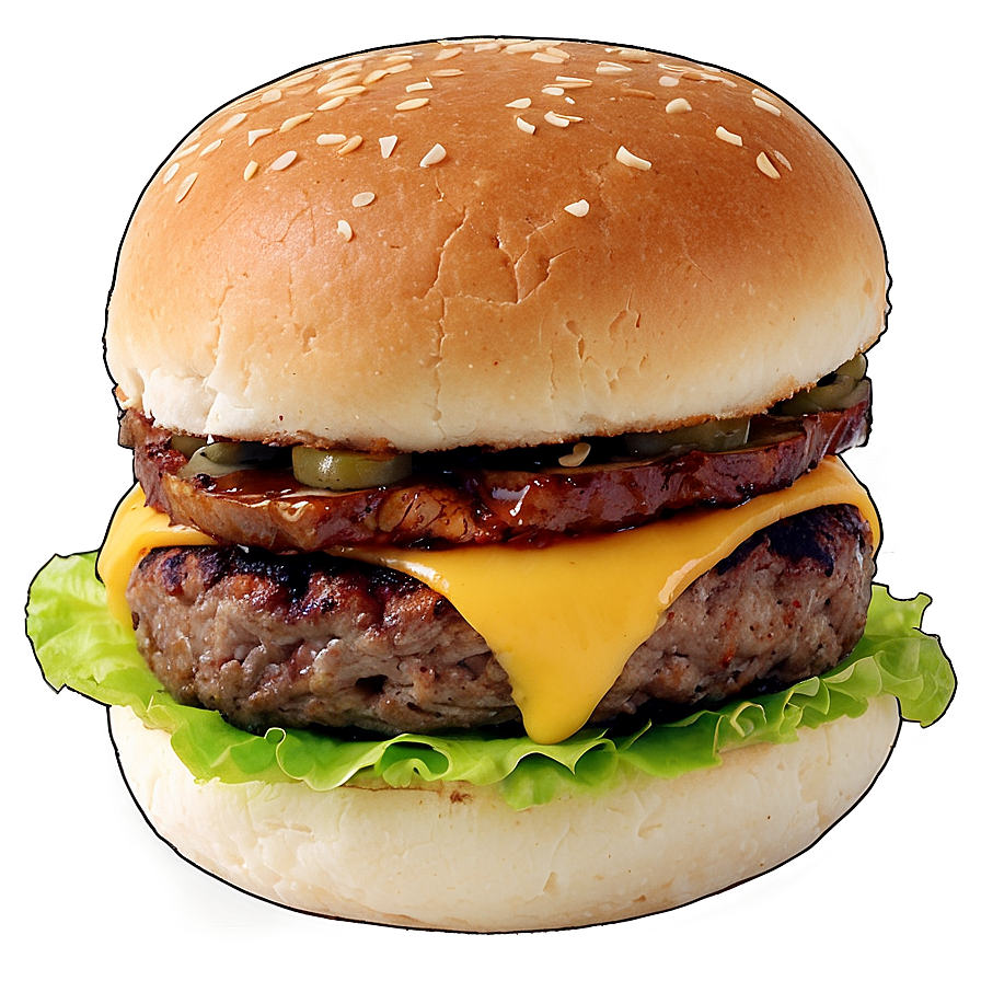 Cheese Stuffed Burger Png 05242024