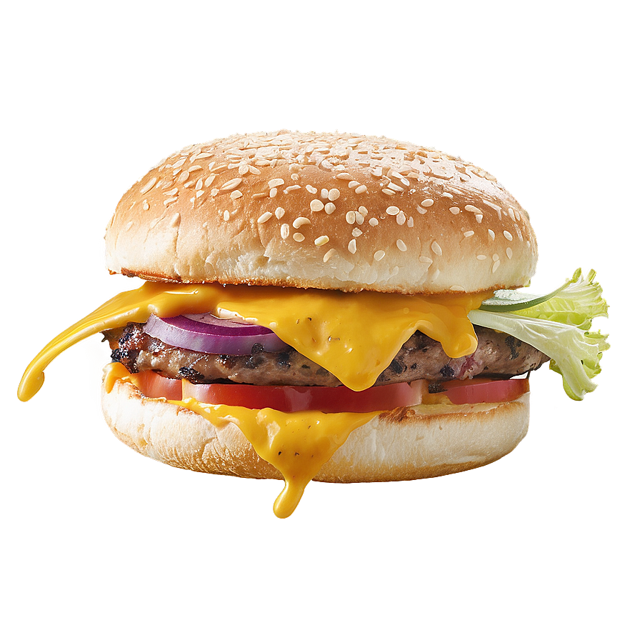 Cheeseburger With Mustard Png Jog