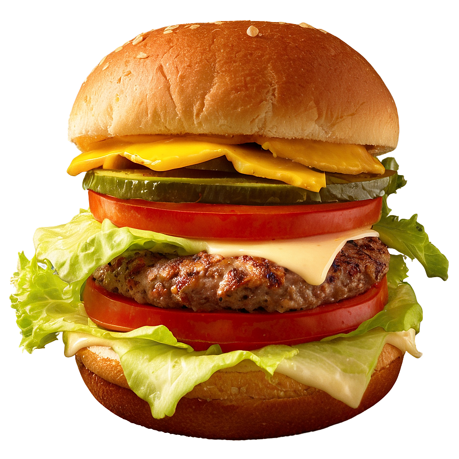 Cheeseburger With Pepper Jack Png 41