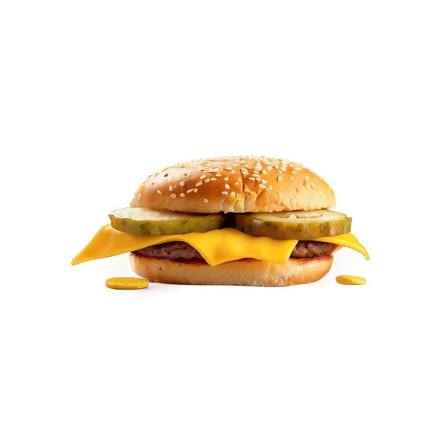 Cheeseburger With Pickles Png Dig52