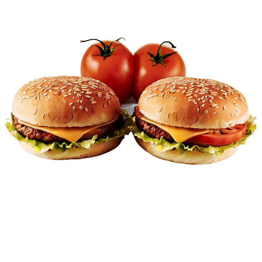 Cheeseburger With Tomato Png 71