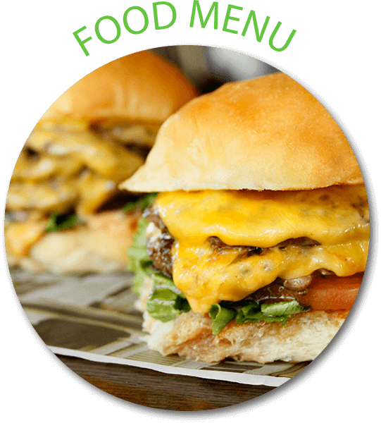 Cheesy Double Beef Burger Food Menu