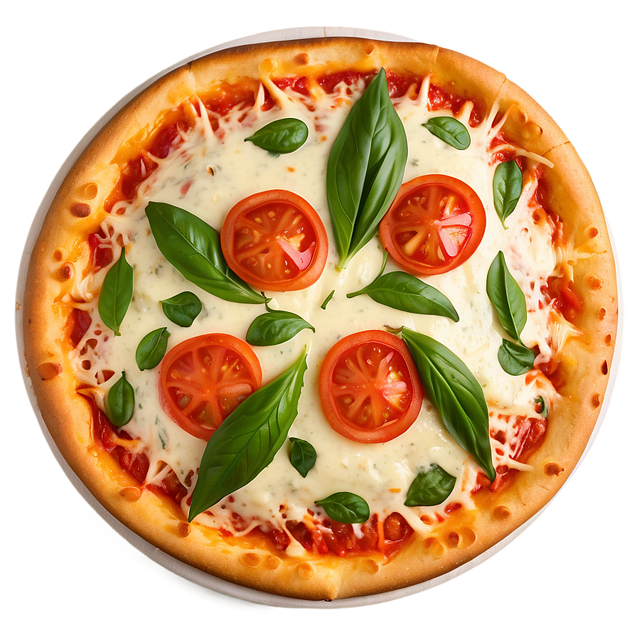 Cheesy Margherita Pizza Png Xmr16